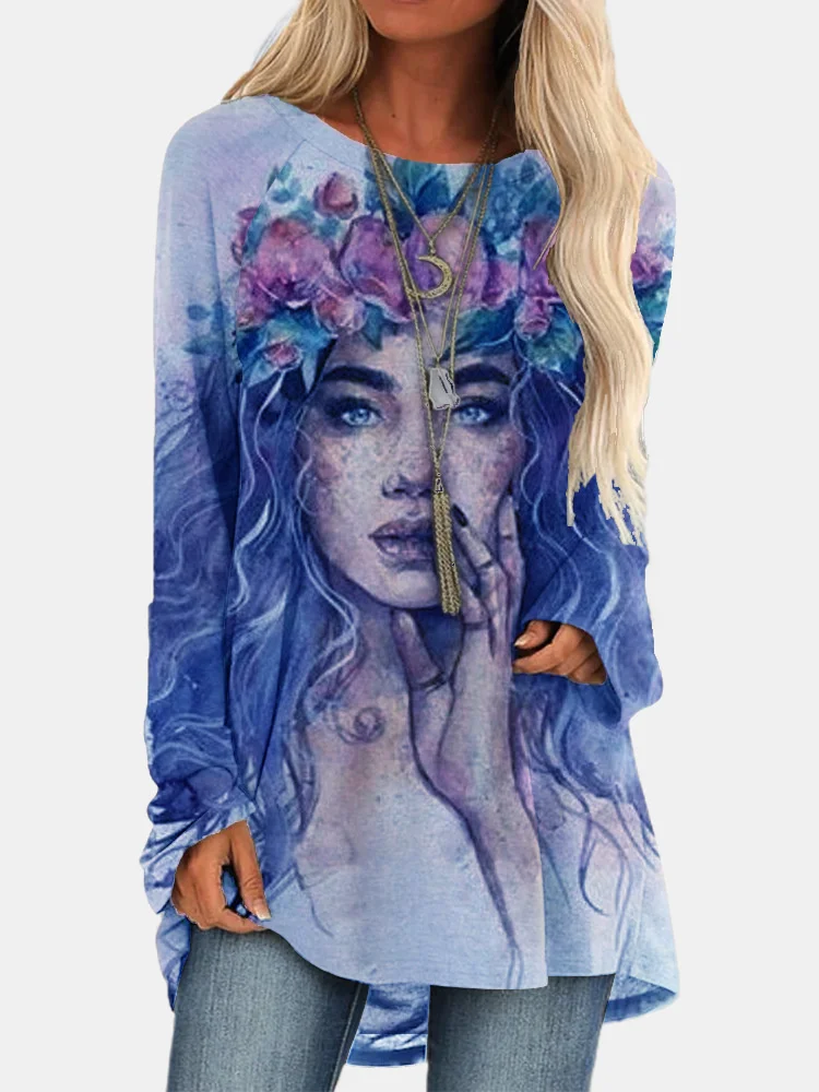 Women Autumn Spring Summer Blouse Long Sleeve Casual 3D Gradient Printing Female Fashion Shirt Tops StreetShirt
Women Autumn Spring Summer Blouse Long Sleeve Casual 3D Gradient Printing Female Fashion Shirt Tops StreetShirt
