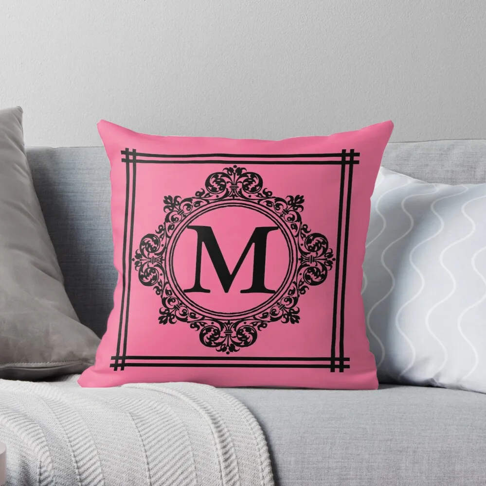 Hot Pink and Black Monogram M Throw Pillow Pillowcase Cushion Cover Home Decorative Sofa Pillow Cover Cushion Cover 40x40cm
Hot Pink and Black Monogram M Throw Pillow Pillowcase Cushion Cover Home Decorative Sofa Pillow Cover Cushion Cover 40x40cm