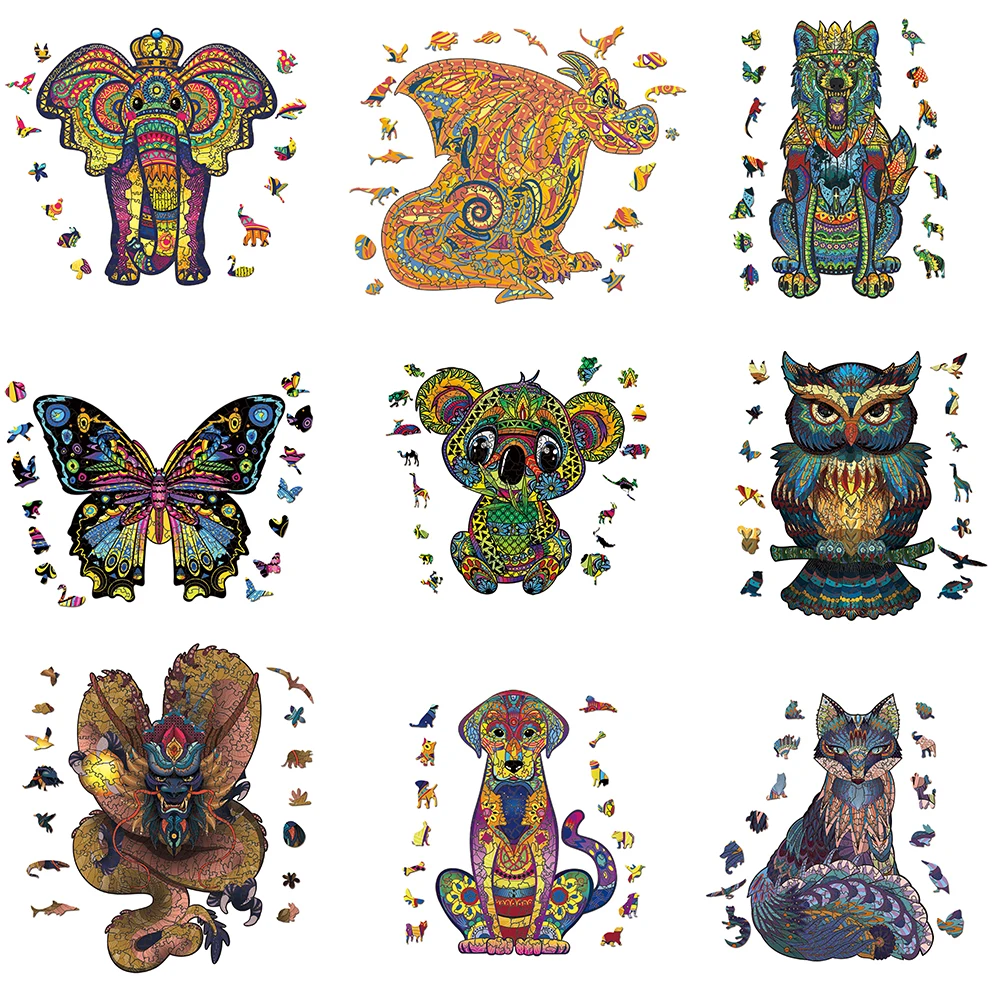 Wooden Animals Puzzle For Adults Kids Puzzles Toys DIY Educational Games Christmas Gifts With Original Box Collect
Wooden Animals Puzzle For Adults Kids Puzzles Toys DIY Educational Games Christmas Gifts With Original Box Collect