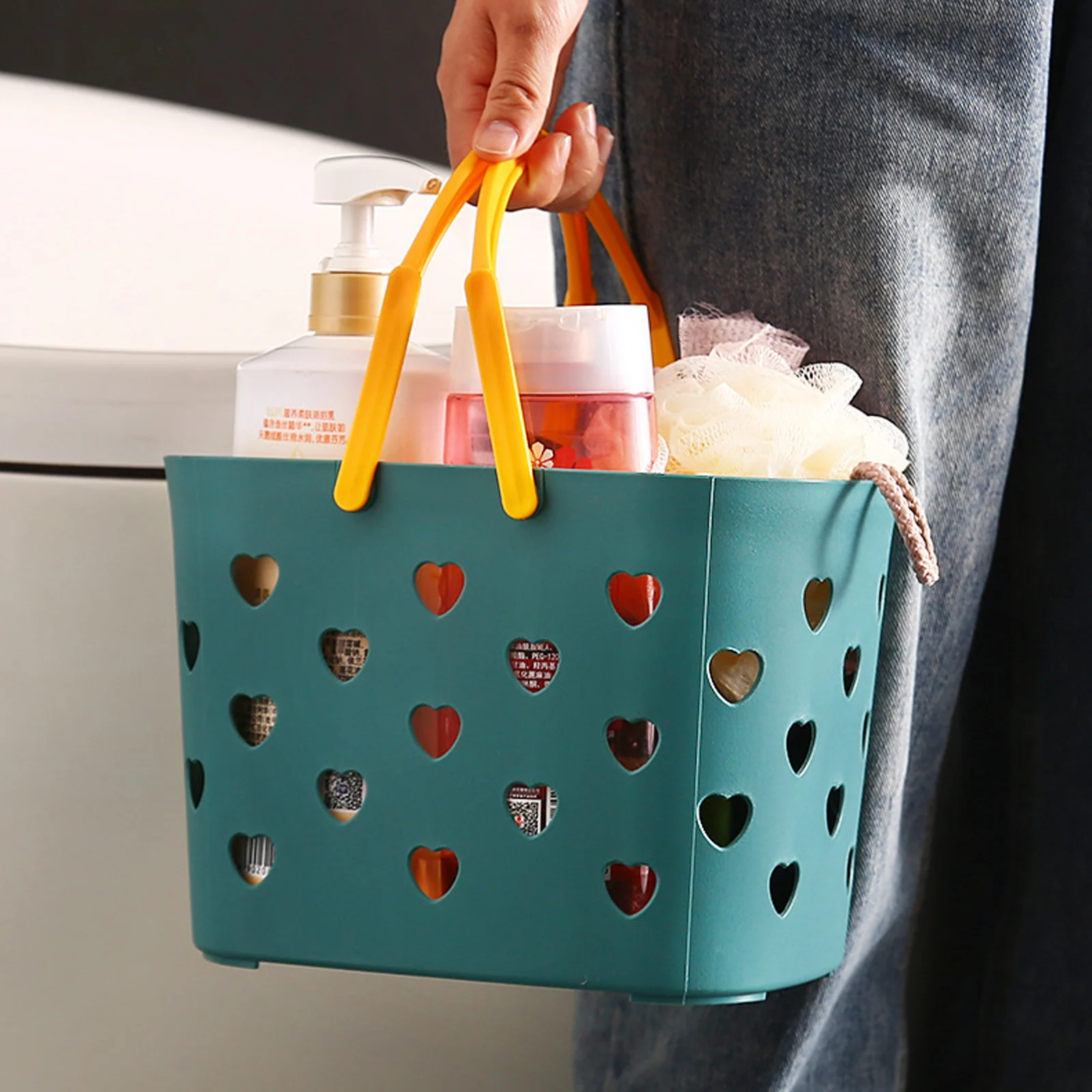 Portable Shower Caddy Tote Plastic Storage Basket with Handle Quick Dry Toiletry Box Capacity Box Organizer for Bathroom Kitchen
Portable Shower Caddy Tote Plastic Storage Basket with Handle Quick Dry Toiletry Box Capacity Box Organizer for Bathroom Kitchen