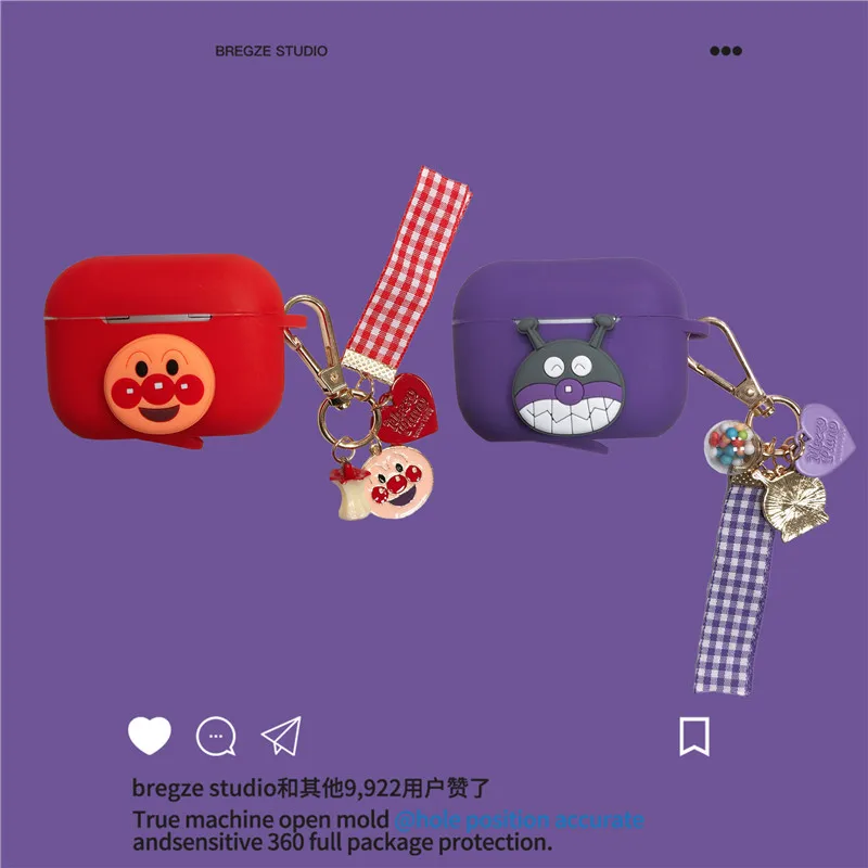 Anpanman-защитный чехол для auriculares с рисунками из яшни, с кольцом, для Apple Airpods Pro 2 1
Anpanman-защитный чехол для auriculares с рисунками из яшни, с кольцом, для Apple Airpods Pro 2 1