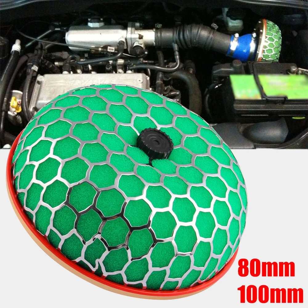 

Car Air Filter Universal Automobile Modified Mushroom Head 80mm 100mm Round Cleaner High Flowing Intake System Reloaded Filter