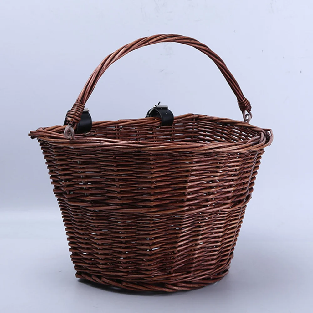 Bucket Electric Car Front Rattan Basket Wicker Food Basket Children Basket Shopping Basket with Handle (Honey Color)
Bucket Electric Car Front Rattan Basket Wicker Food Basket Children Basket Shopping Basket with Handle (Honey Color)