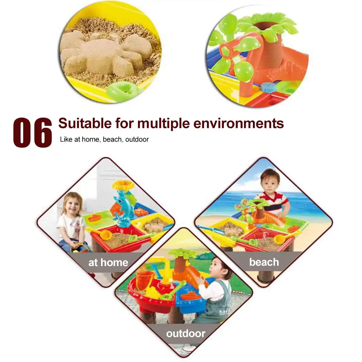 Children Beach Table Sand Play Toys Set Baby Water Sand Dredging Tools Color Random Beach Table Play Sand Pool Set
Children Beach Table Sand Play Toys Set Baby Water Sand Dredging Tools Color Random Beach Table Play Sand Pool Set