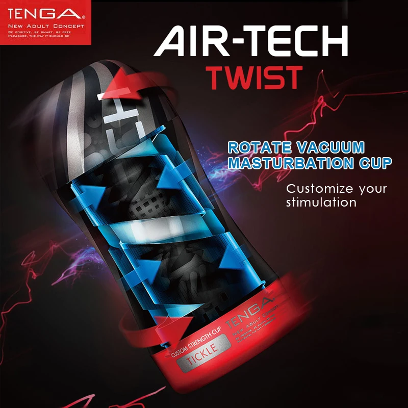 Мужской мастурбатор TENGA AIR TECH вращающаяся Вакуумная чашка для мастурбации секс