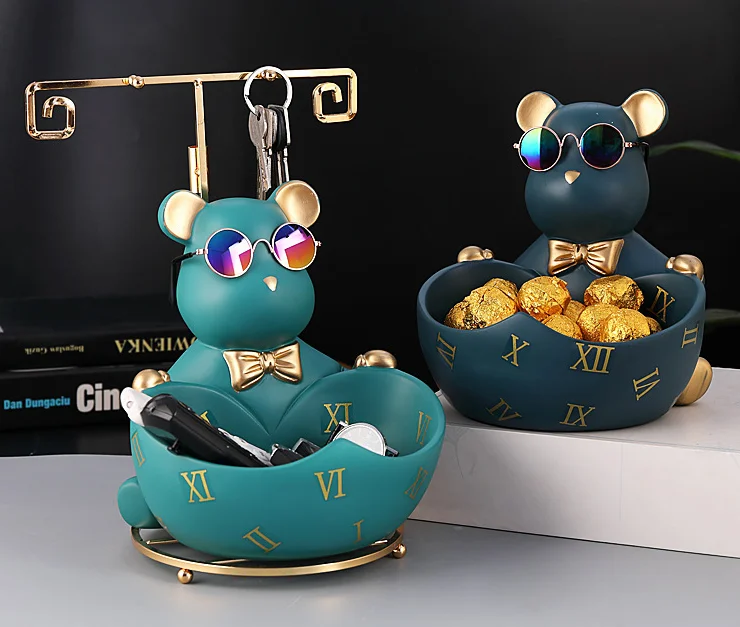 Bear Modern Personality Trend Home Accessories Porch Door Key Remote Control Snack Dog Storage Ornaments Art Glasses Decoration
Bear Modern Personality Trend Home Accessories Porch Door Key Remote Control Snack Dog Storage Ornaments Art Glasses Decoration