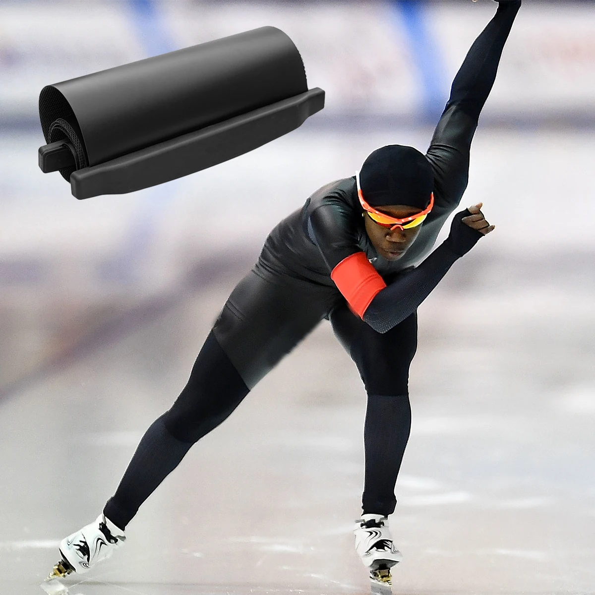 Slide board speed skating, skating training board with end stopper, slide mat slideway for short-distance speed skating
Slide board speed skating, skating training board with end stopper, slide mat slideway for short-distance speed skating