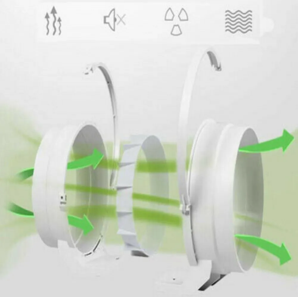 4in Silent Inline Wall Extractor Exhaust FanVentilation Duct Pipe Fan for Bathroom Home
4in Silent Inline Wall Extractor Exhaust FanVentilation Duct Pipe Fan for Bathroom Home