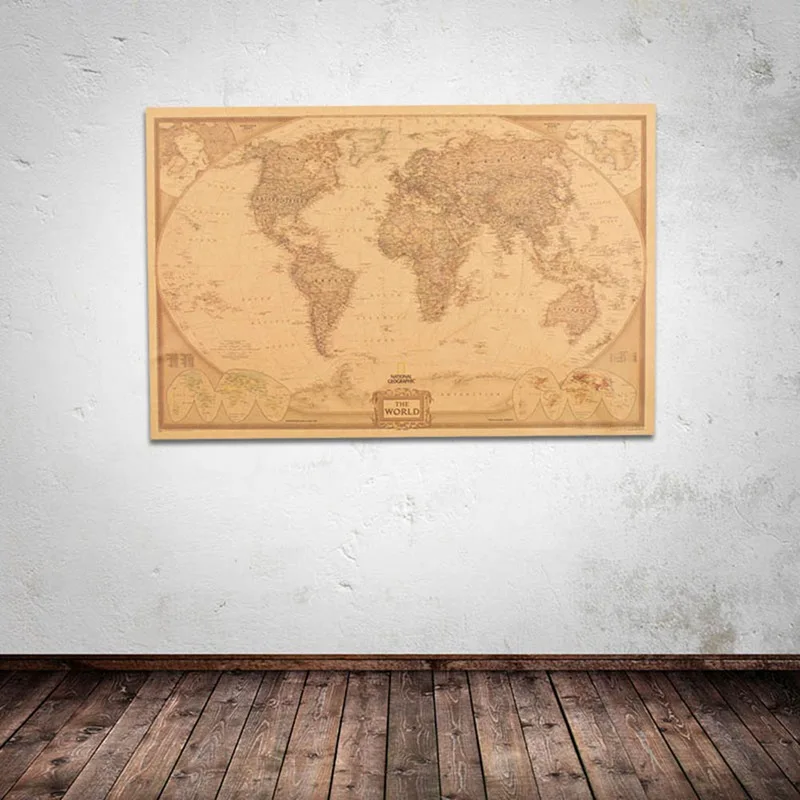 1 Pc Vintage World Map Antique Poster Wall Chart Retro Paper Matte Kraft Paper Map Of World Bar Cafe Decor Home Decoration
1 Pc Vintage World Map Antique Poster Wall Chart Retro Paper Matte Kraft Paper Map Of World Bar Cafe Decor Home Decoration