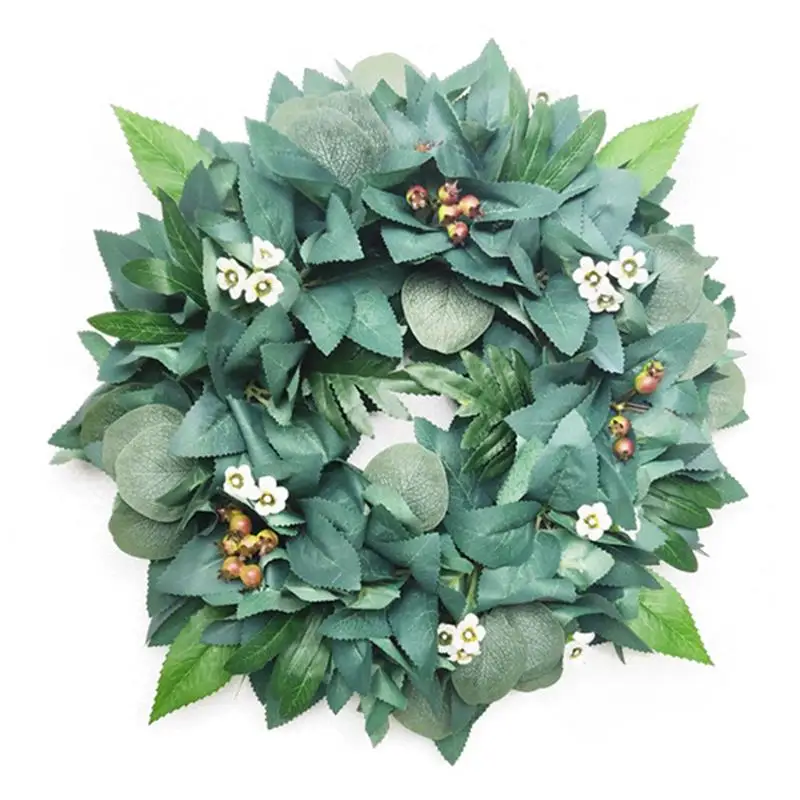 Artificial Eucalyptus Leaves Wreath Door Hanging Wall Window Decoration Wreath Holiday Festival Wedding Decor
Artificial Eucalyptus Leaves Wreath Door Hanging Wall Window Decoration Wreath Holiday Festival Wedding Decor