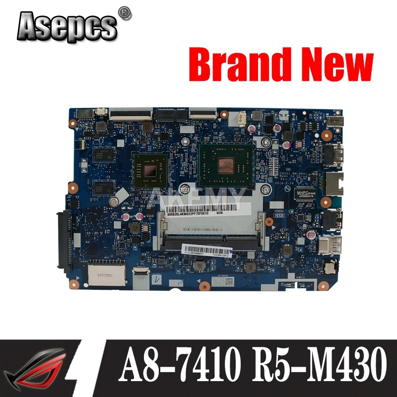 Новинка 80TJ для ноутбука ideapad 110 15 ACL материнская плата NM A841 CPU:A8 7410 GPU:R5 M430 2 ГБ DDR3 FRU