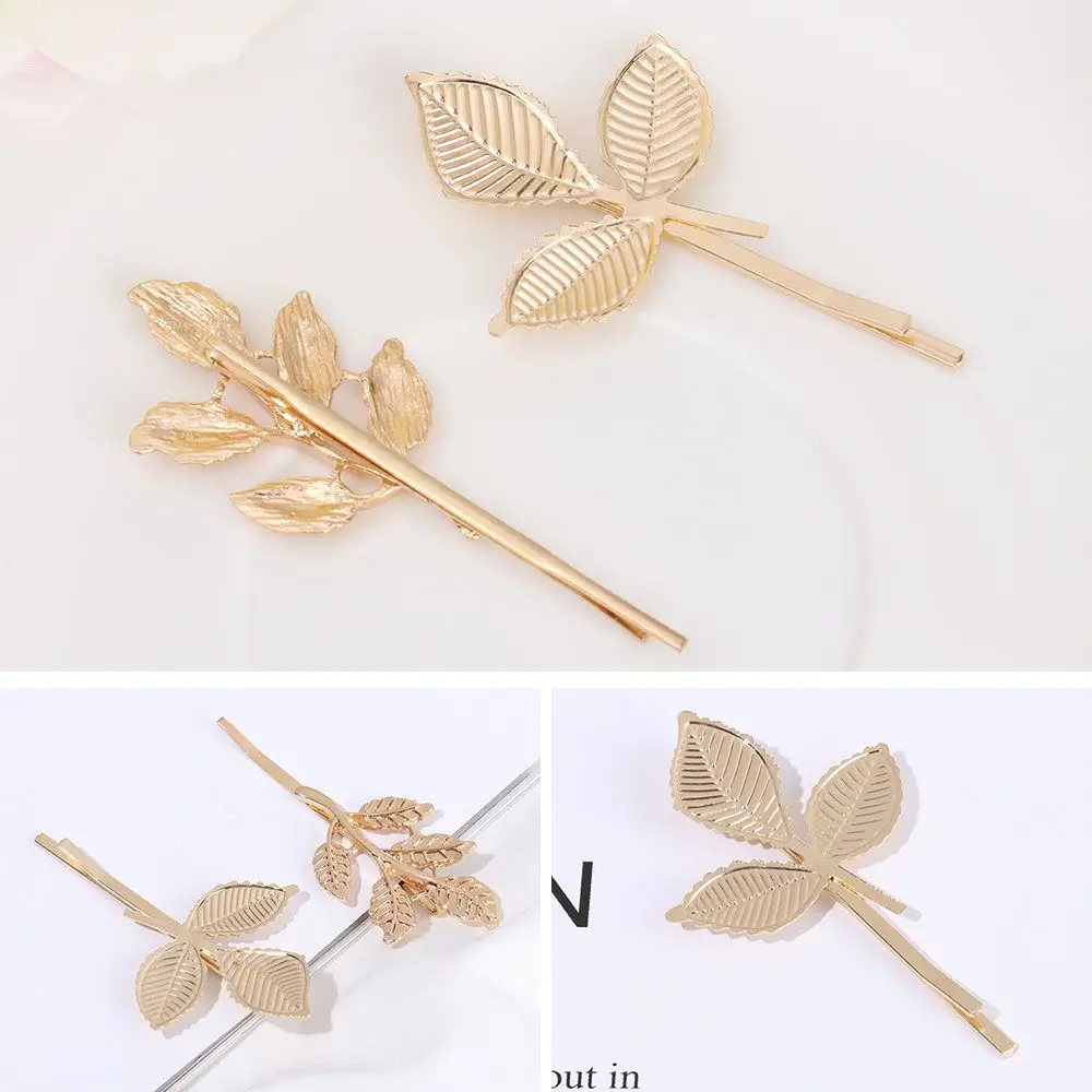 Fashion Accessories Elegant Women Girls Hair Clips Branch Hairpin Gold Leaf Clip Bridal Headdress
Fashion Accessories Elegant Women Girls Hair Clips Branch Hairpin Gold Leaf Clip Bridal Headdress