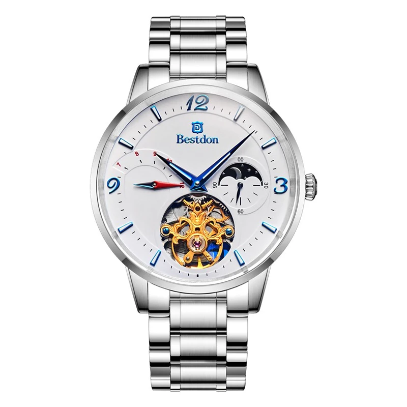 Switzerland Bestdon Mens Watch Automatic Mechanical Stainless Steel Original Watch Waterproof Fashion Luminous Man Clock Gift 
Switzerland Bestdon Mens Watch Automatic Mechanical Stainless Steel Original Watch Waterproof Fashion Luminous Man Clock Gift