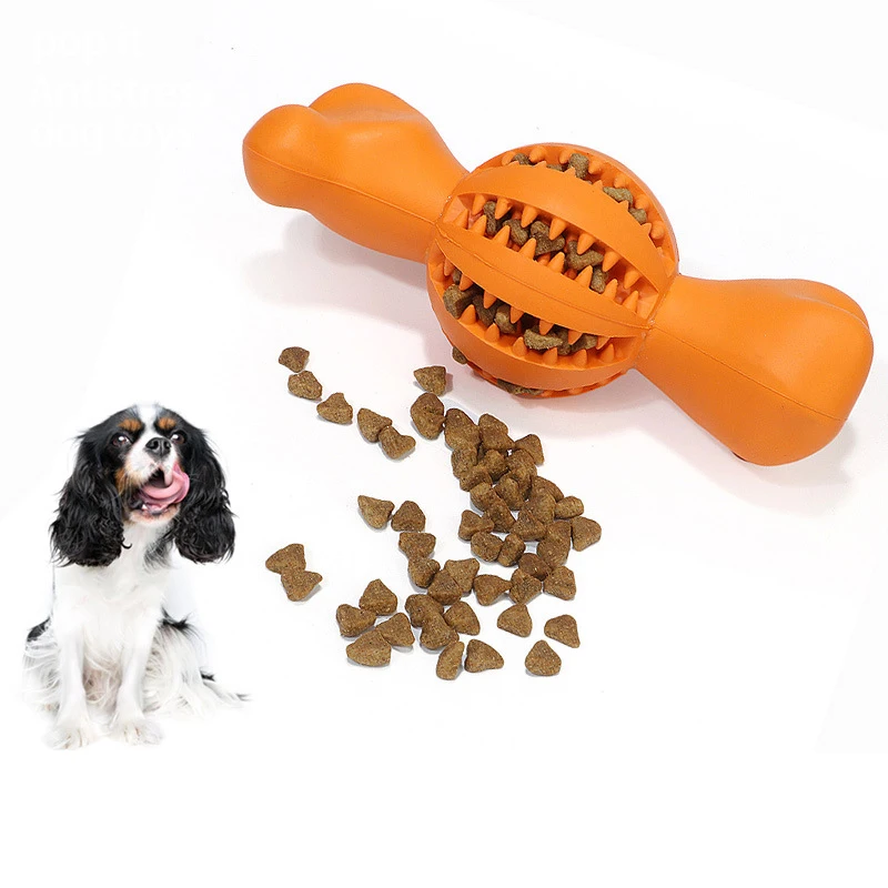 

Rubber Dog Toys Interactive Training Dogs Chew Toys Molar Teeth Pet Bite Stick Bone Snack Bar Jouet Chien Puppy Supplies Teddy
