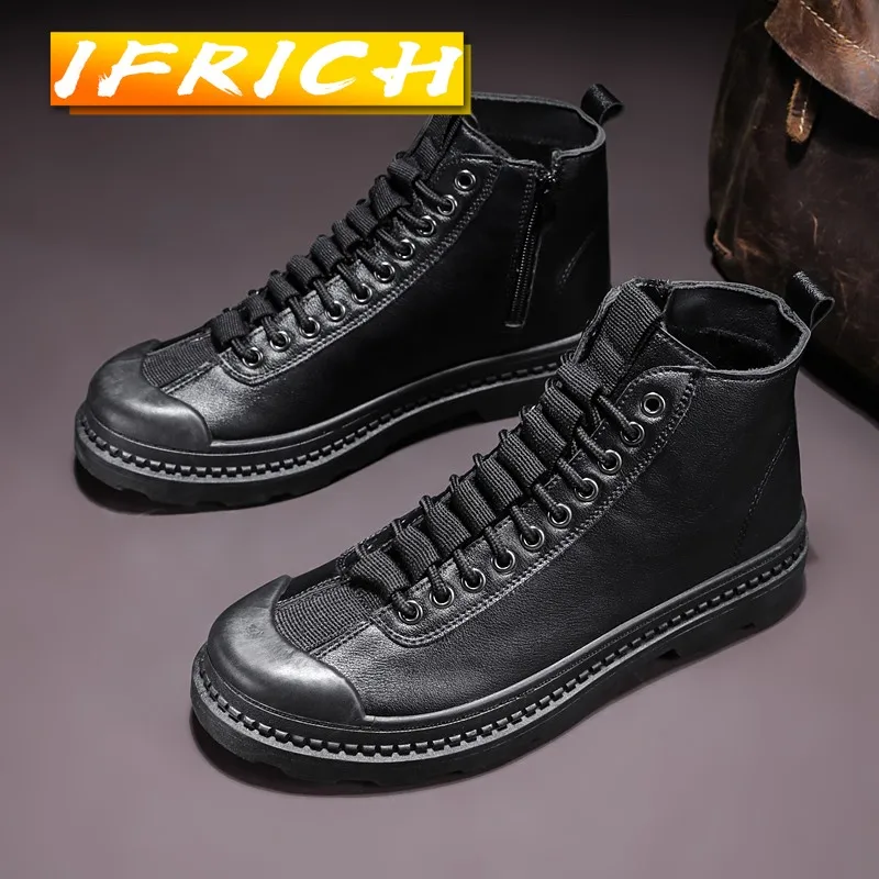 Spring/Autumn Army Combat Men Boots Black Fashion Mens Zipper Boots Popular Man Motorcycle Boot Wearable Casual Shoes Men
Spring/Autumn Army Combat Men Boots Black Fashion Mens Zipper Boots Popular Man Motorcycle Boot Wearable Casual Shoes Men