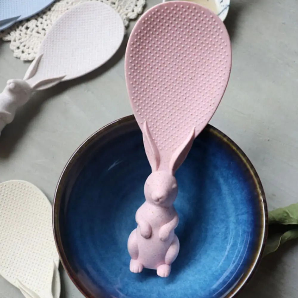 Creative Rabbit Shaped Standing Rice Paddle Non-Sticky Spoon Health Plastic Cute Economic Cooking Tools Kitchen Accessories
Creative Rabbit Shaped Standing Rice Paddle Non-Sticky Spoon Health Plastic Cute Economic Cooking Tools Kitchen Accessories