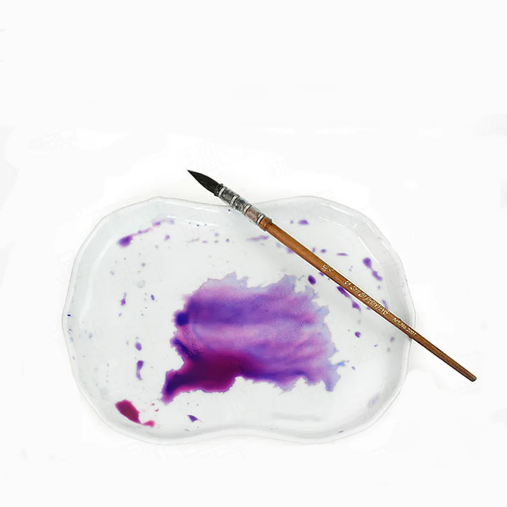 1 Pc Palm-Leaf Fan Shape Ceramics Watercolor Palette water tank Calligraphy painting supplies Ceramic Artist Paint Palette Tray
1 Pc Palm-Leaf Fan Shape Ceramics Watercolor Palette water tank Calligraphy painting supplies Ceramic Artist Paint Palette Tray