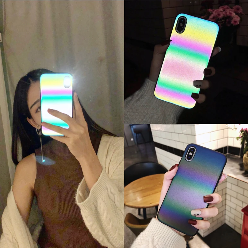 COOL Laser Rainbow Luminous Phone Case For iphone 11 Pro X XS Max XR Glitter Case for iphone 7 8 Plus SE 2020 Matte Cover Coque
COOL Laser Rainbow Luminous Phone Case For iphone 11 Pro X XS Max XR Glitter Case for iphone 7 8 Plus SE 2020 Matte Cover Coque