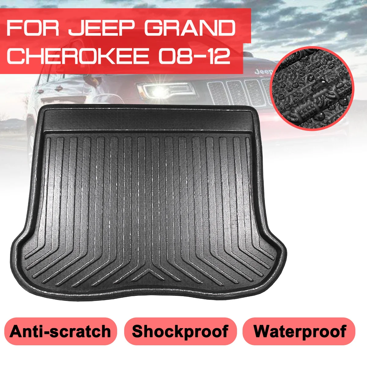 Коврик для багажника автомобиля, водонепроницаемый коврик для Jeep Grand Cherokee 2008, 2009, 2010-2012, защита от грязи
Коврик для багажника автомобиля, водонепроницаемый коврик для Jeep Grand Cherokee 2008, 2009, 2010-2012, защита от грязи
