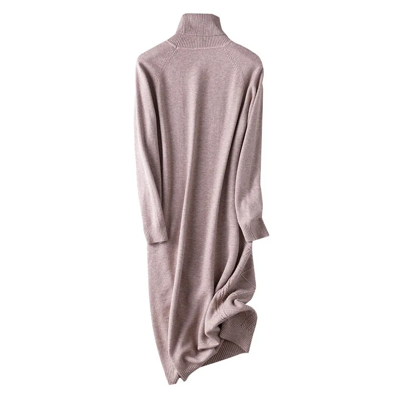 New high neck knitted dress in autumn / winter 2020 medium and long Korean Pullover slim and knee length skirt
New high neck knitted dress in autumn / winter 2020 medium and long Korean Pullover slim and knee length skirt