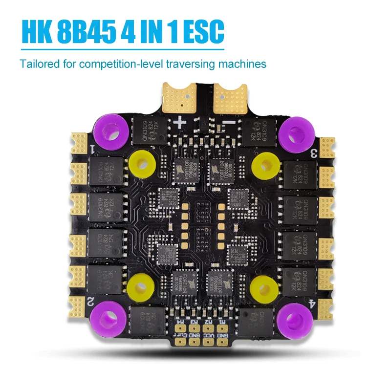 HAKRC 8B45A 20X20/30.5X30.5mm 4In1 ESC For 45A BLHeli-S DShot150/300/600 Double Pitch Suitable For FPV Remote Control Drone
HAKRC 8B45A 20X20/30.5X30.5mm 4In1 ESC For 45A BLHeli-S DShot150/300/600 Double Pitch Suitable For FPV Remote Control Drone