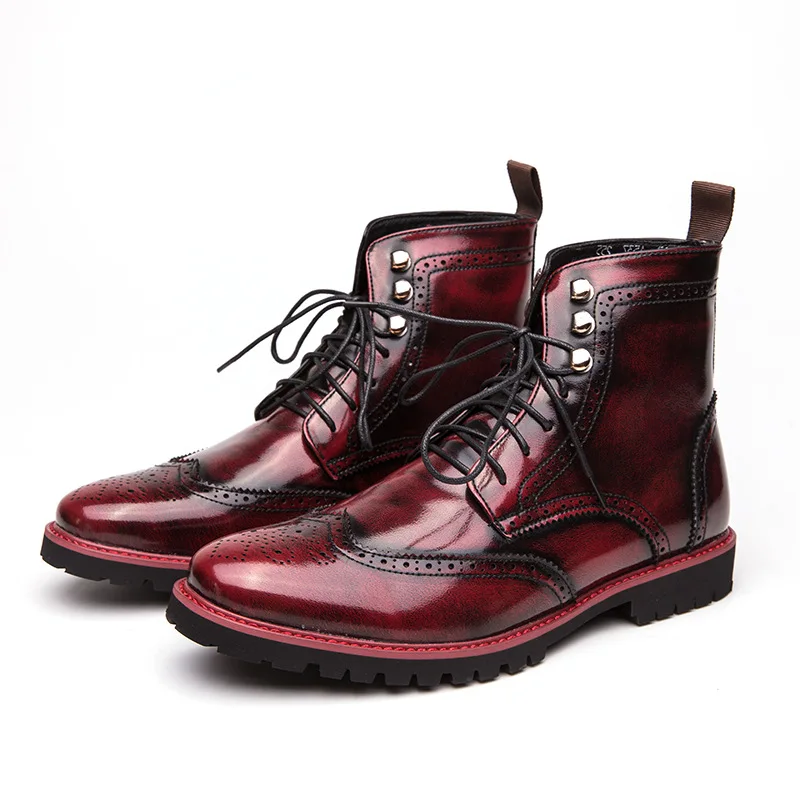 British men's high-top leather shoes men's shoes Brock high-top Martin boots men's boots short boots men's leather boots 
British men's high-top leather shoes men's shoes Brock high-top Martin boots men's boots short boots men's leather boots