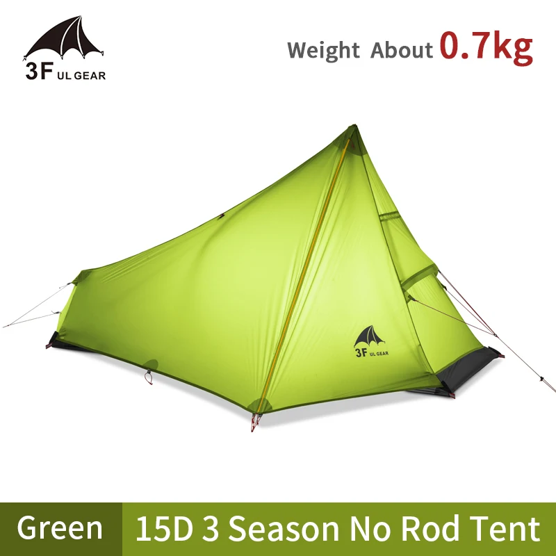 3F UL GEAR Tent 15D Silicone 1 Person Camping Tent Waterproof 5000mm Ultralight Outdoor HIking Travel Tent With Free Mat
3F UL GEAR Tent 15D Silicone 1 Person Camping Tent Waterproof 5000mm Ultralight Outdoor HIking Travel Tent With Free Mat