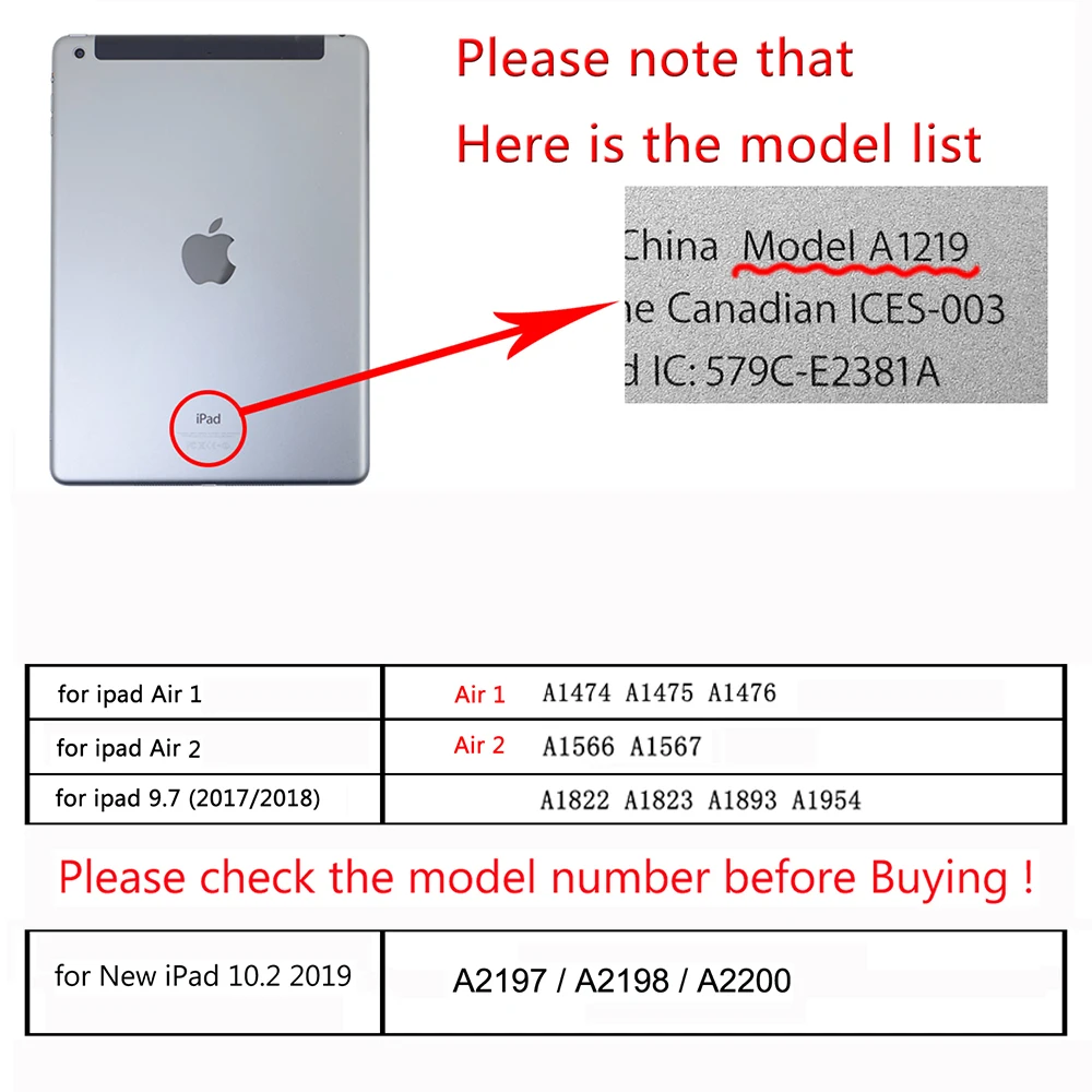 Case for New iPad 9.7 10.2 inch 2017 2018 2019 Air 1 Air 2 Funda Soft silicone bottom Back PU Leather Smart Cover Auto Sleep
Case for New iPad 9.7 10.2 inch 2017 2018 2019 Air 1 Air 2 Funda Soft silicone bottom Back PU Leather Smart Cover Auto Sleep