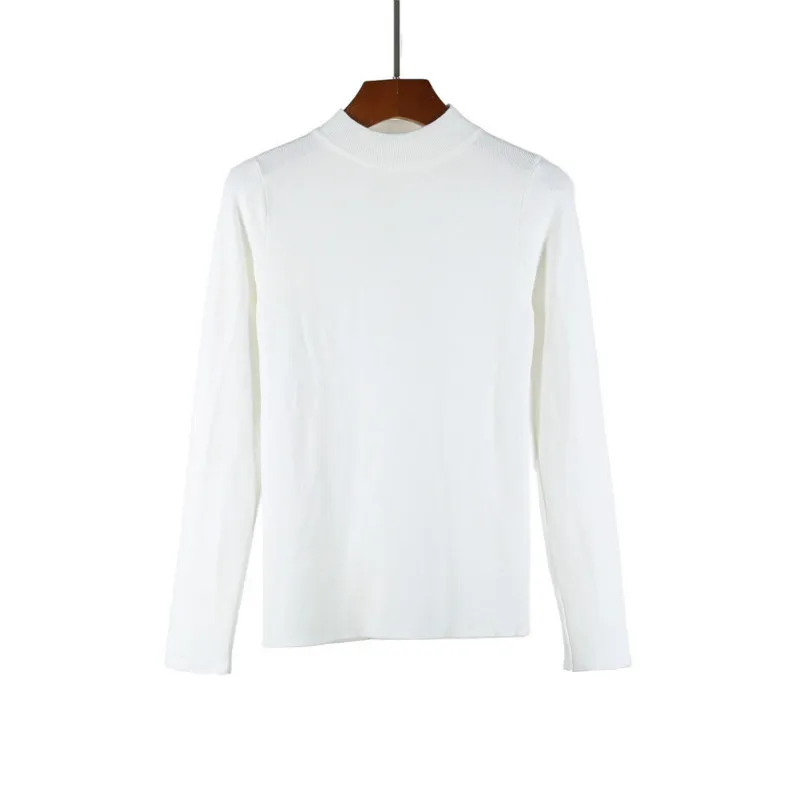 European and American new autumn half-high neck long-sleeved bottoming sweater fashion trend loose wild women's pullover top
European and American new autumn half-high neck long-sleeved bottoming sweater fashion trend loose wild women's pullover top