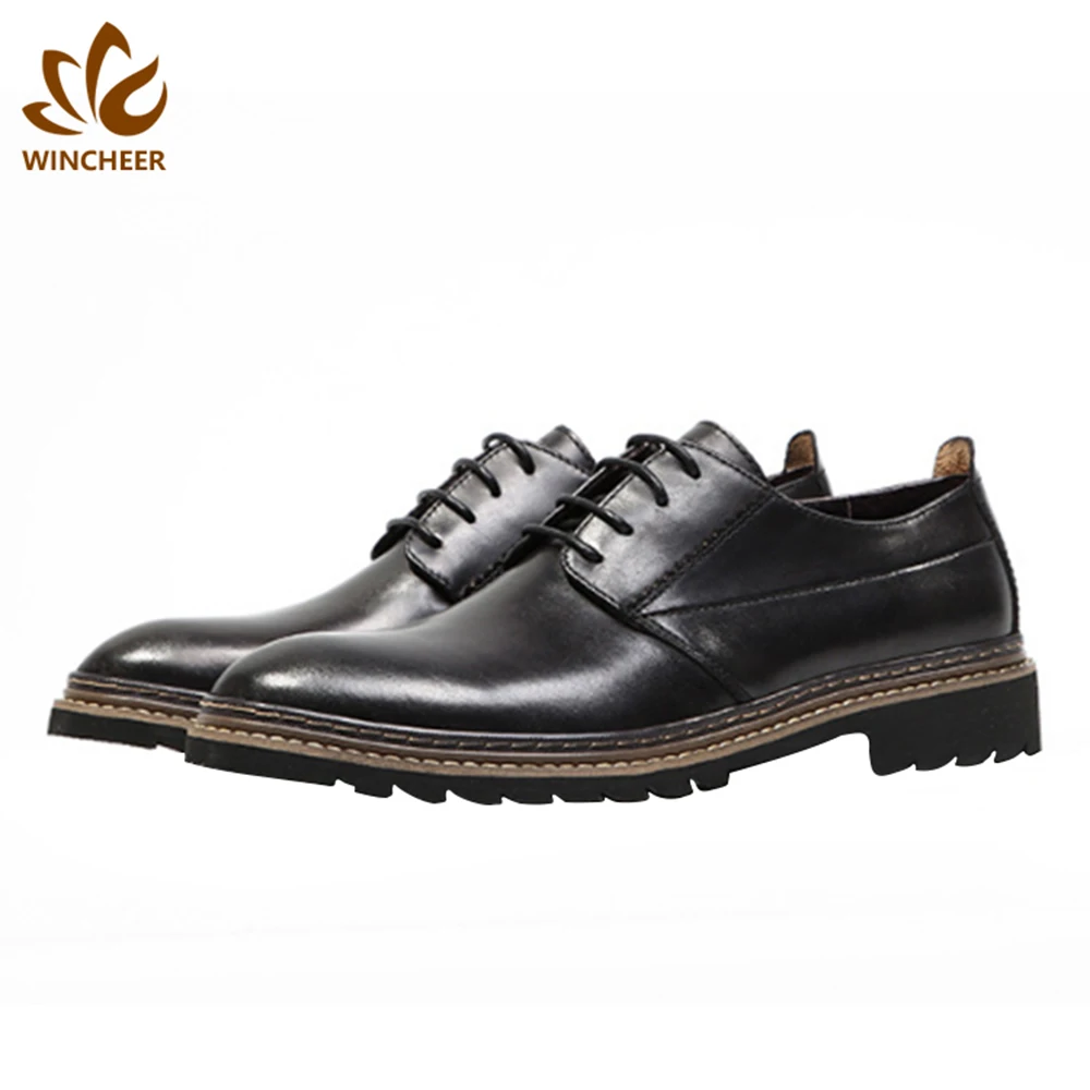 Wincheer China suppliers wear-resistant comfortable business lace up men genuine leather dress shoes 
Wincheer China suppliers wear-resistant comfortable business lace up men genuine leather dress shoes