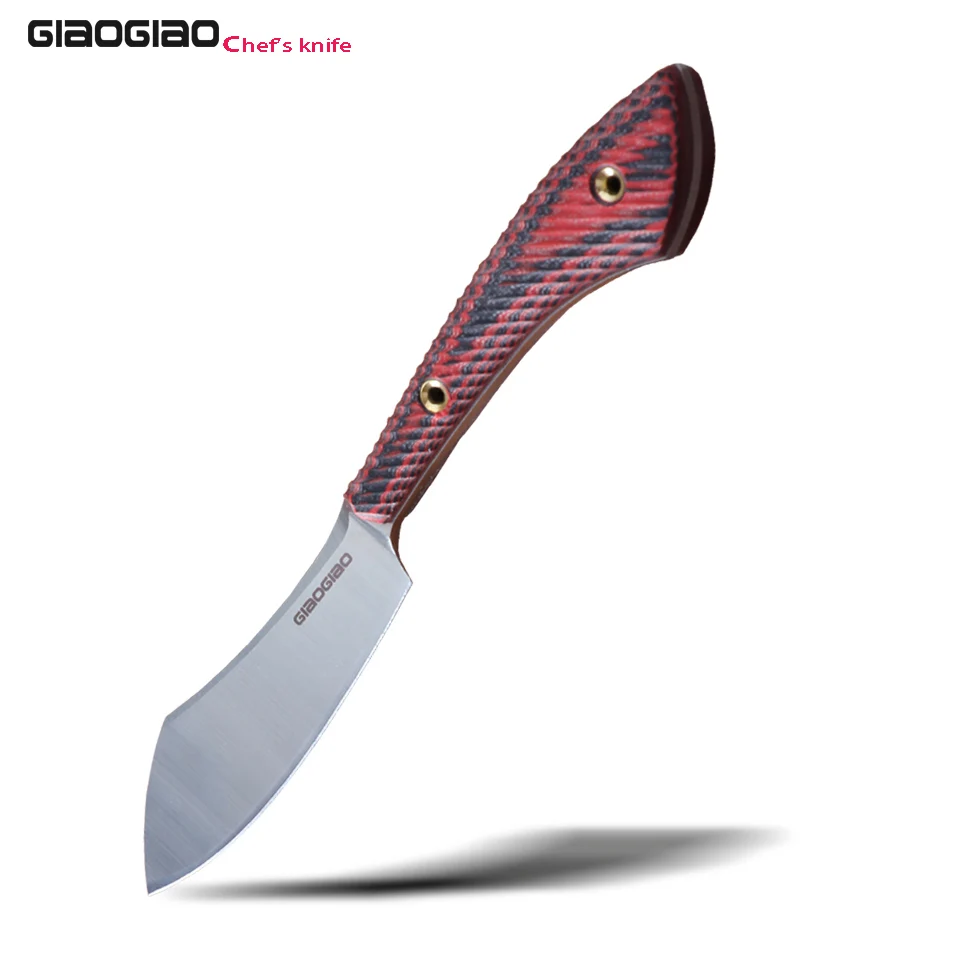 GIAOGIAO 3'' Peeling Knife D2 Steel Blade G10 Handle Mini Chef Barbecue Cleaver Daily Paring Knives Kitchen Bar DIY Tools EDC | Дом и