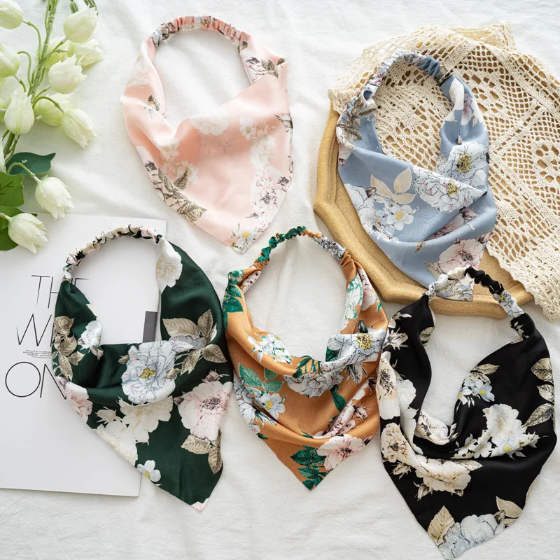 Floral Printing Head Wrap Women Turban Boho Style Elastic Headband Girls Hair Accessories Women's Triangle Scarf Headband
Floral Printing Head Wrap Women Turban Boho Style Elastic Headband Girls Hair Accessories Women's Triangle Scarf Headband