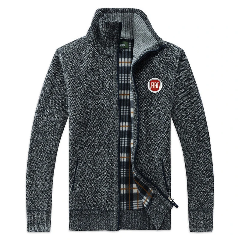 FIAT car LOGO new men's business casual sweater cardigan men's slim knitted sweater coat autumn and winter M-3XL
FIAT car LOGO new men's business casual sweater cardigan men's slim knitted sweater coat autumn and winter M-3XL