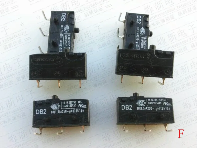 Немецкий тактовый выключатель DB2, микро-переключатель, 3 фута, изогнутая ножка, водонепроницаемый и пыленепроницаемый переключатель с колонкой DB2