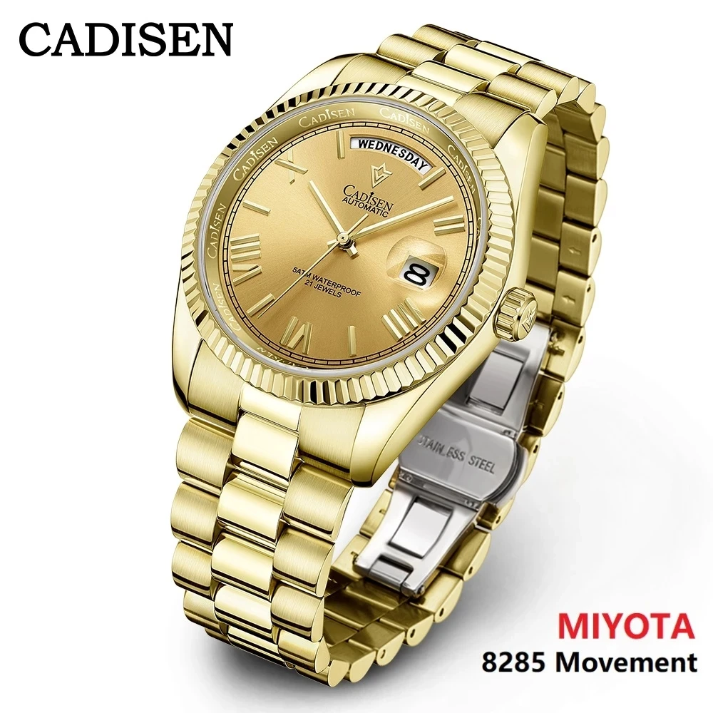 CADISEN DESGIN Automatic Watch Men 2021 Tourbillon Miyota 8285 Mechanical Wristwatches Stainless Steel Waterproof Calendar Week
CADISEN DESGIN Automatic Watch Men 2021 Tourbillon Miyota 8285 Mechanical Wristwatches Stainless Steel Waterproof Calendar Week