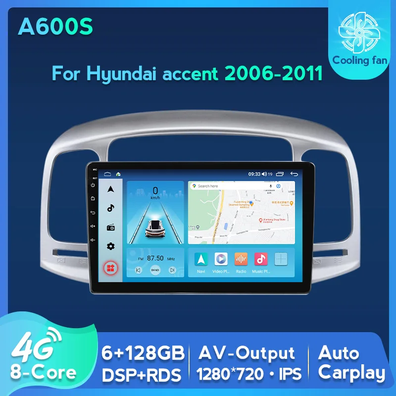Автомагнитола 2 din для Hyundai Accent 128-2006, мультимедийный DVD-плеер, GPS-навигация, 6 ГБ + 2011 ГБ, DPS RDS, Android 11
Автомагнитола 2 din для Hyundai Accent 128-2006, мультимедийный DVD-плеер, GPS-навигация, 6 ГБ + 2011 ГБ, DPS RDS, Android 11