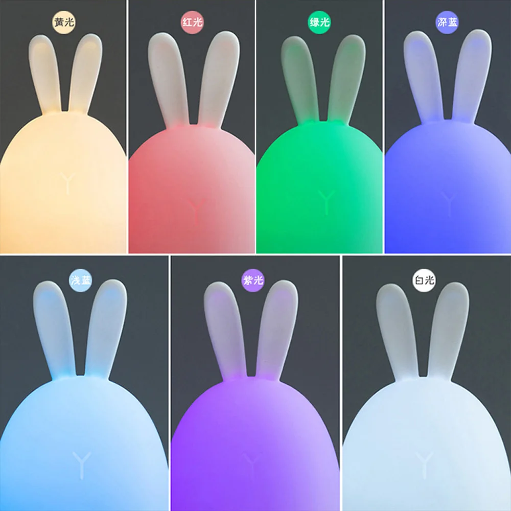 Colorful Silicone Lamp Usb Charging Home Bedroom Led Bedside Table Lamp Induction Fat Rabbit Pat Decompression Night Light
Colorful Silicone Lamp Usb Charging Home Bedroom Led Bedside Table Lamp Induction Fat Rabbit Pat Decompression Night Light