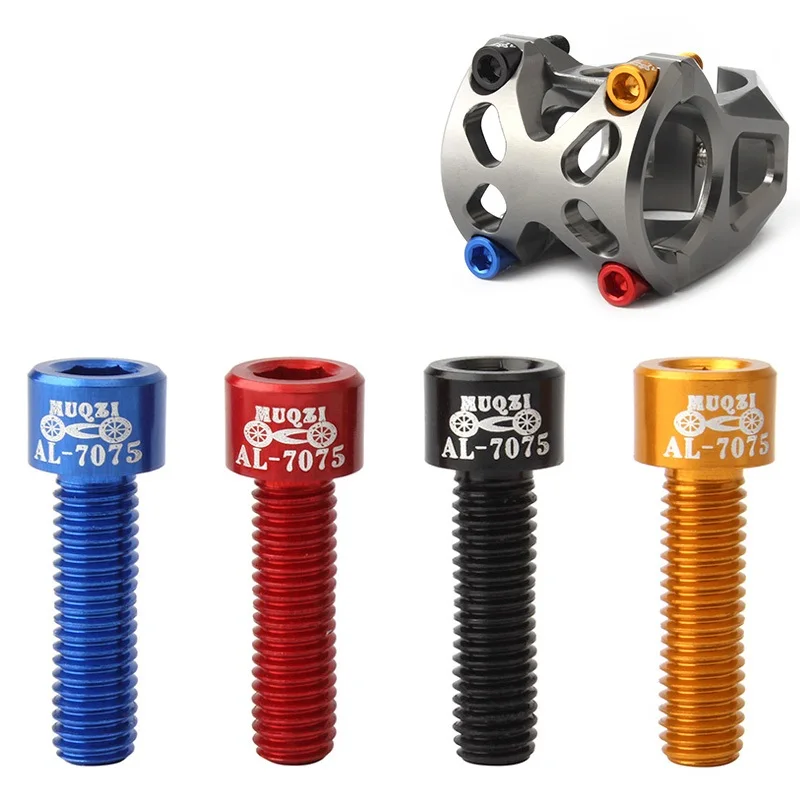 4Pcs Bicycle Handlebar Stem Screw Aluminum Alloy M5*17Mm Mountain Road Fixed Gear Stem Riser Bolts
4Pcs Bicycle Handlebar Stem Screw Aluminum Alloy M5*17Mm Mountain Road Fixed Gear Stem Riser Bolts