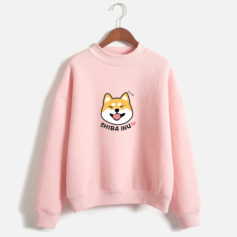 Женские толстовки Harajuku с принтом собаки весенний милый японский пуловер Kawaii