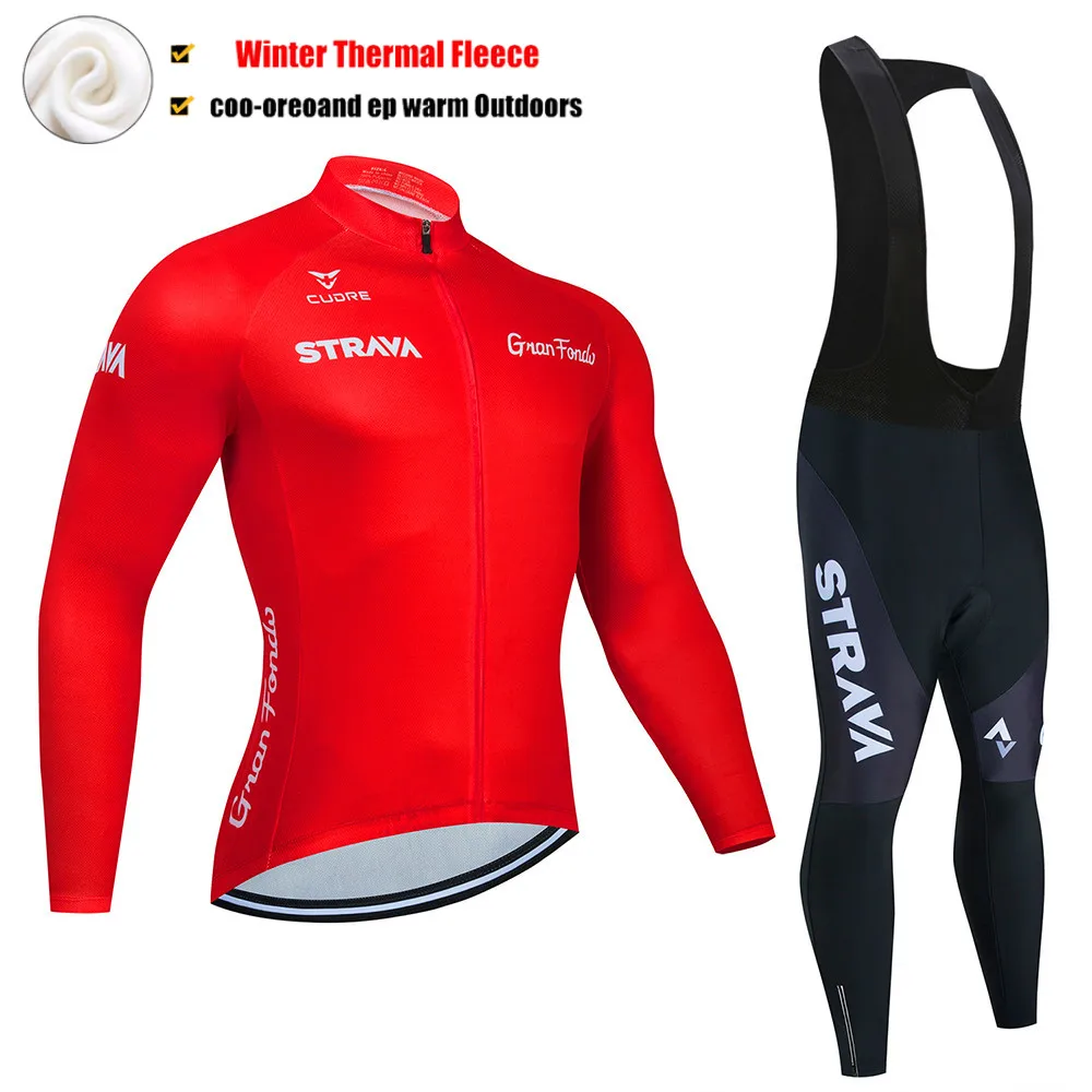 STRAVA Cycling Jersey Set Winter Thermal Fleece Cycling Clothing Long Sleeve Road Bike Suit MTB Ropa ciclismo Maillot Culotte
STRAVA Cycling Jersey Set Winter Thermal Fleece Cycling Clothing Long Sleeve Road Bike Suit MTB Ropa ciclismo Maillot Culotte