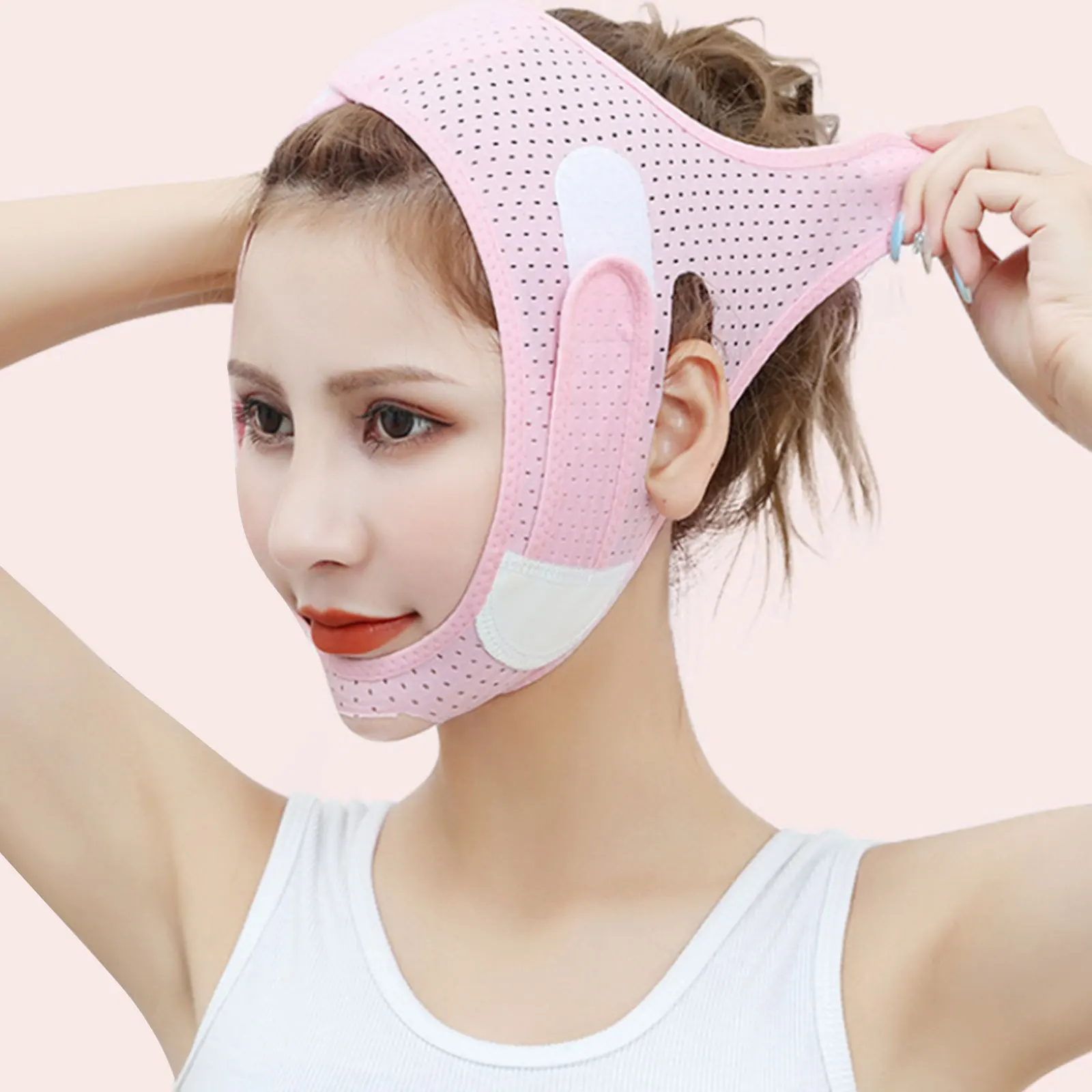 Elastic Face Slimming Bandage V Line Face Shaper Women Chin Cheek Lift Up Belt Facial Massage Strap Face Skin Care Beauty Tools
Elastic Face Slimming Bandage V Line Face Shaper Women Chin Cheek Lift Up Belt Facial Massage Strap Face Skin Care Beauty Tools