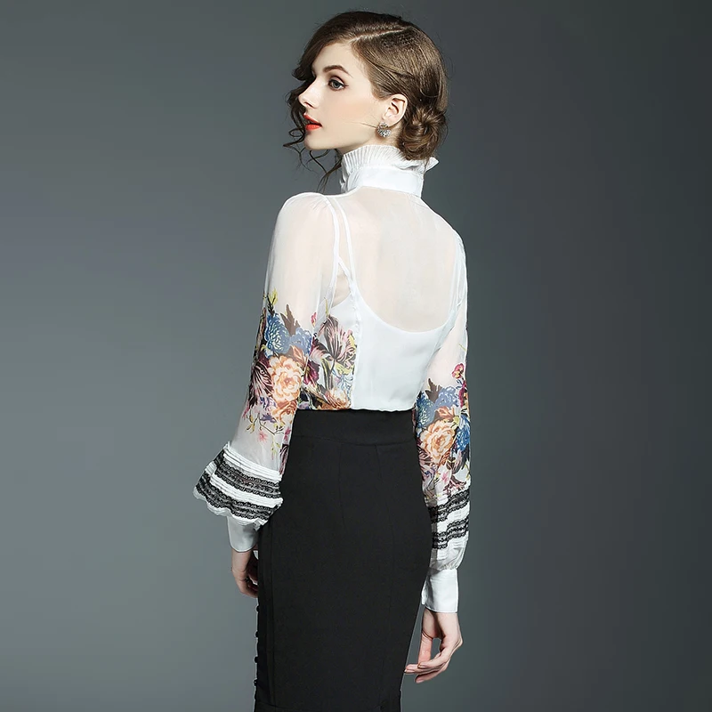 Blouse Fashion Women Chiffon Shirts 2021 Long Sleeve Blouse White Floral Casual Womens Tops and Blouses Clothing EV2529
Blouse Fashion Women Chiffon Shirts 2021 Long Sleeve Blouse White Floral Casual Womens Tops and Blouses Clothing EV2529