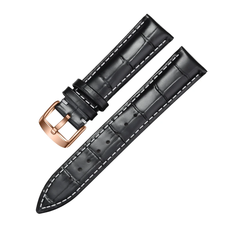 Ремешок для часов Seiko из натуральной телячьей кожи зернистый браслет подходит 18