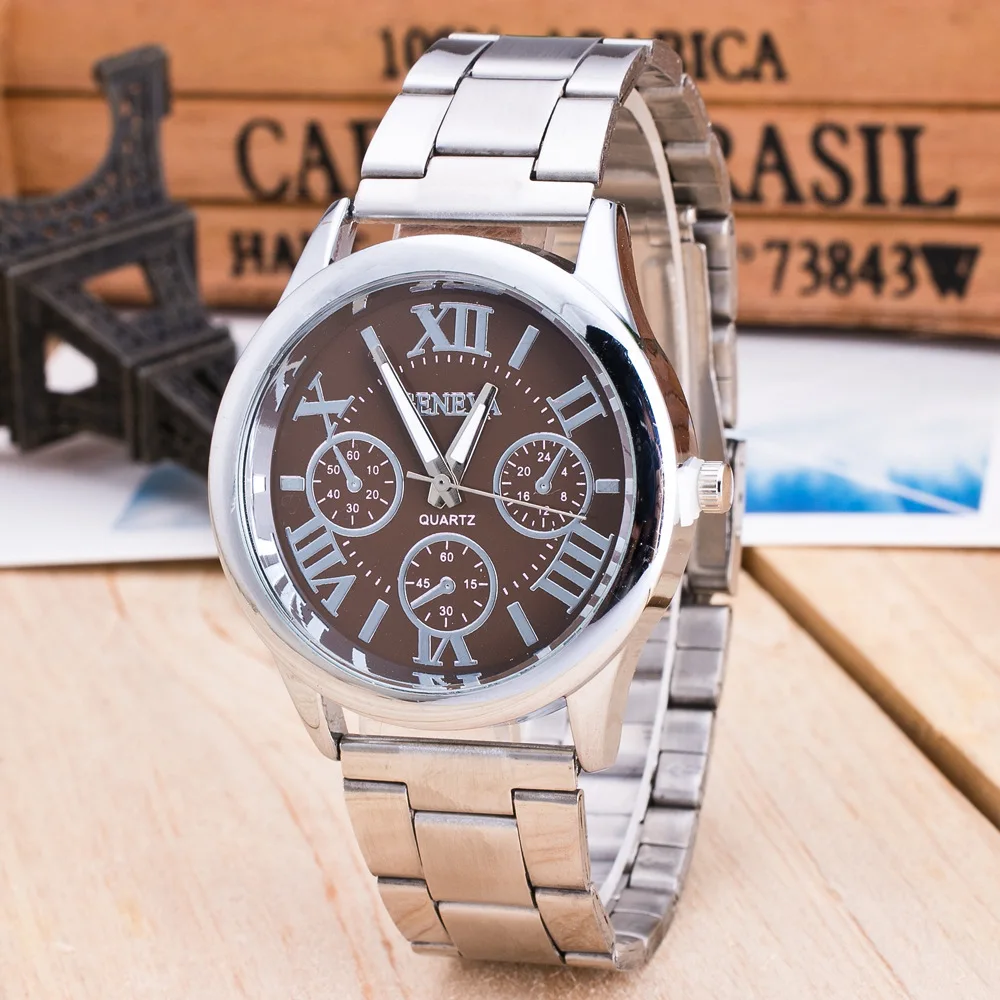 New Brand 3 Eyes Silver Geneva Casual Quartz Watch Women Stainless Steel Dress Watches Relogio Feminino Ladies Clock Hot Sale
New Brand 3 Eyes Silver Geneva Casual Quartz Watch Women Stainless Steel Dress Watches Relogio Feminino Ladies Clock Hot Sale