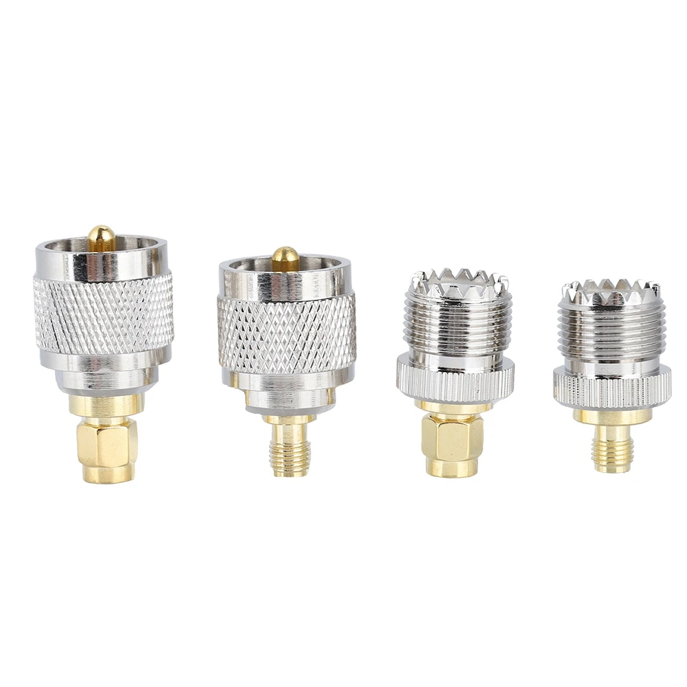 4 Kit SMA to UHF Adapter UHF Male/Female to SMA Female/Male RF Coaxial Adapter Connector
4 Kit SMA to UHF Adapter UHF Male/Female to SMA Female/Male RF Coaxial Adapter Connector