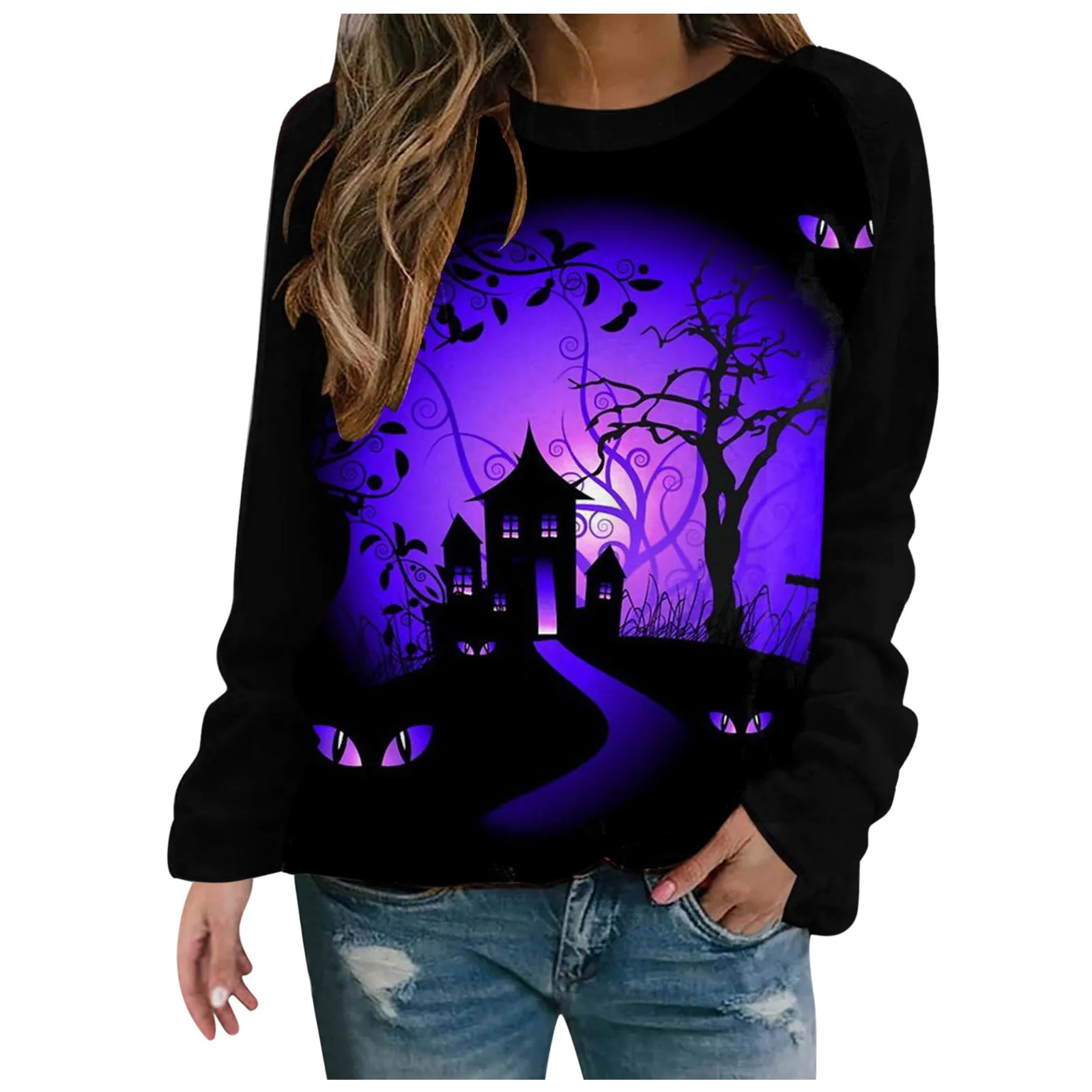 Gothic Pumpkin Pattern sweatshirts Women Top Halloween Party Loose Long Sleeves Warm Autumn Winter Streetwear Girl Pullover
Gothic Pumpkin Pattern sweatshirts Women Top Halloween Party Loose Long Sleeves Warm Autumn Winter Streetwear Girl Pullover