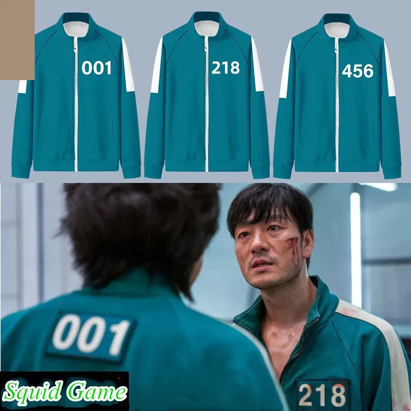 Squid Game Jacket Pants Round Six Men Women Costumes Cosplay Sports Zipper Cardigan Digital 456 Printing Pocket Sweatshirts Set
Squid Game Jacket Pants Round Six Men Women Costumes Cosplay Sports Zipper Cardigan Digital 456 Printing Pocket Sweatshirts Set