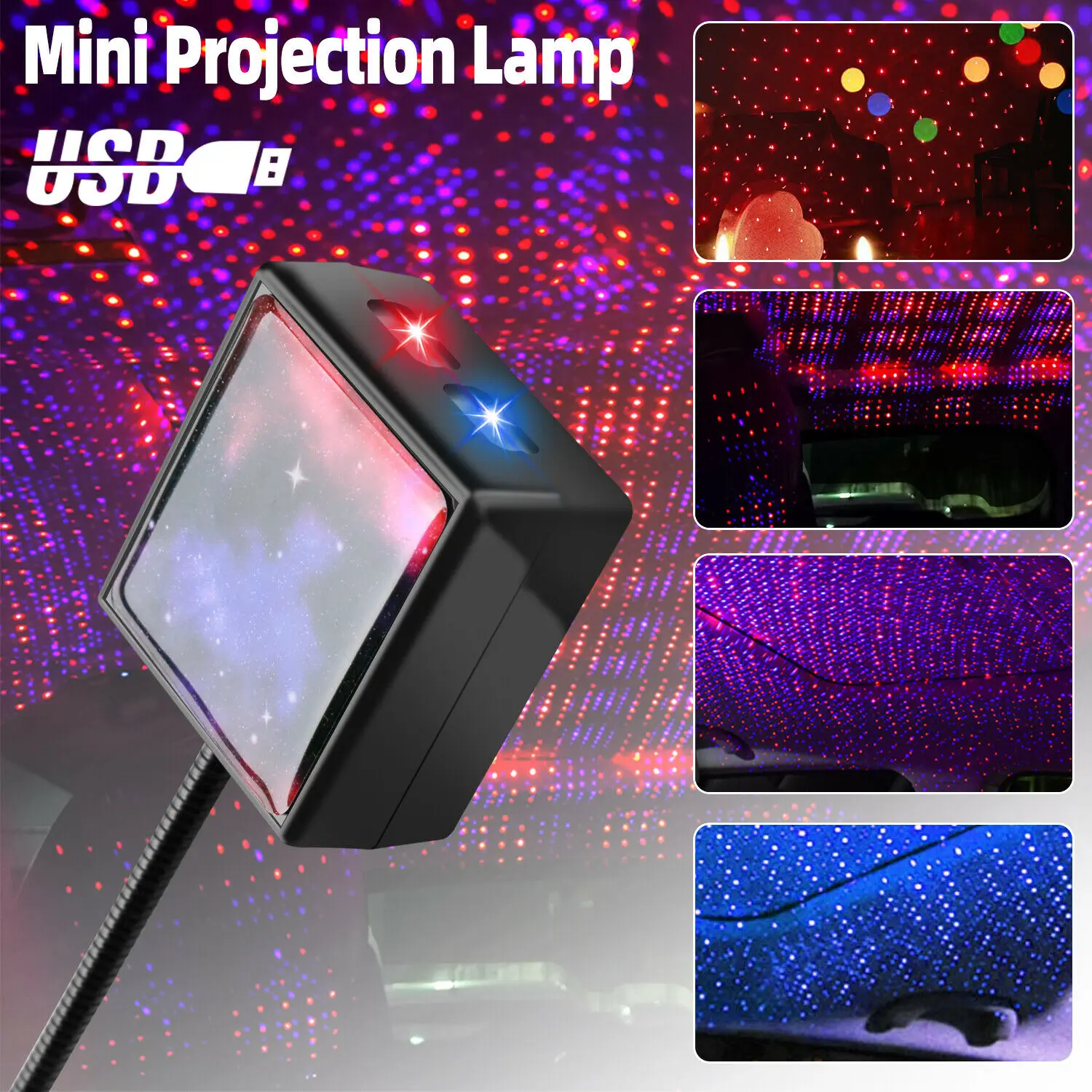 Car Interior Roof LED Star Light USB Atmosphere Starry Night Projector Lamp USB Car Star Lamp
Car Interior Roof LED Star Light USB Atmosphere Starry Night Projector Lamp USB Car Star Lamp