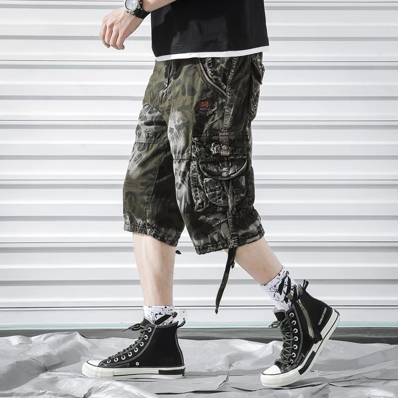 Brand Summer Camouflage Shorts Men Army Cargo Shorts Mens Camo Loose Short Pants Homme Hip Hop Shorts Male Bermuda Trousers 42
Brand Summer Camouflage Shorts Men Army Cargo Shorts Mens Camo Loose Short Pants Homme Hip Hop Shorts Male Bermuda Trousers 42