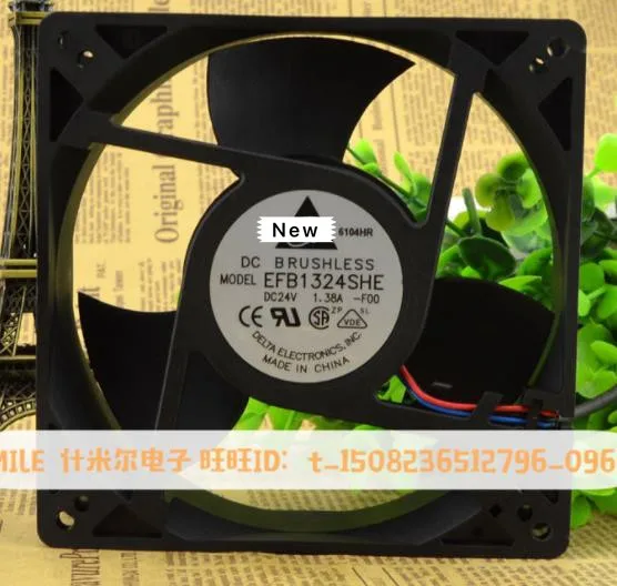 For Delta EFB1324SHE 4C58 DC 24V 1.38A 3-wire 127x127x38mm Server Cooling Fan
For Delta EFB1324SHE 4C58 DC 24V 1.38A 3-wire 127x127x38mm Server Cooling Fan